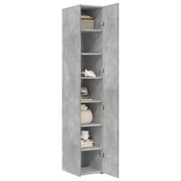 Thumbnail for Highboard Betongrau 30x42,5x185 cm Holzwerkstoff