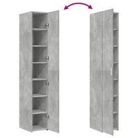 Thumbnail for Highboard Betongrau 30x42,5x185 cm Holzwerkstoff