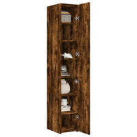 Thumbnail for Highboard Räuchereiche 30x42,5x185 cm Holzwerkstoff