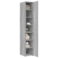 Thumbnail for Highboard Grau Sonoma 30x42,5x185 cm Holzwerkstoff