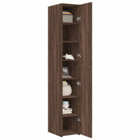 Thumbnail for Highboard Braun Eichen-Optik 30x42,5x185 cm Holzwerkstoff