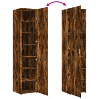Thumbnail for Highboard Räuchereiche 40x42,5x185 cm Holzwerkstoff