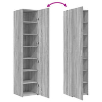 Thumbnail for Highboard Grau Sonoma 40x42,5x185 cm Holzwerkstoff