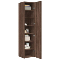 Thumbnail for Highboard Braun Eichen-Optik 40x42,5x185 cm Holzwerkstoff