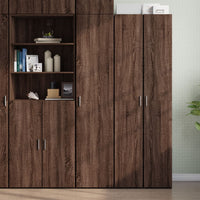 Thumbnail for Highboard Braun Eichen-Optik 40x42,5x185 cm Holzwerkstoff