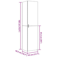Thumbnail for Highboard Weiß 45x42,5x185 cm Holzwerkstoff