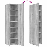 Thumbnail for Highboard Grau Sonoma 45x42,5x185 cm Holzwerkstoff