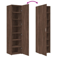 Thumbnail for Highboard Braun Eichen-Optik 45x42,5x185 cm Holzwerkstoff