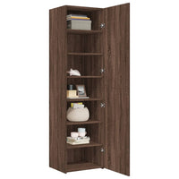 Thumbnail for Highboard Braun Eichen-Optik 50x42,5x185 cm Holzwerkstoff