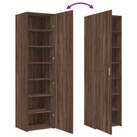 Thumbnail for Highboard Braun Eichen-Optik 50x42,5x185 cm Holzwerkstoff