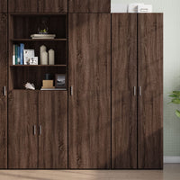 Thumbnail for Highboard Braun Eichen-Optik 50x42,5x185 cm Holzwerkstoff