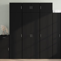 Thumbnail for Highboard Schwarz 70x42,5x185 cm Holzwerkstoff
