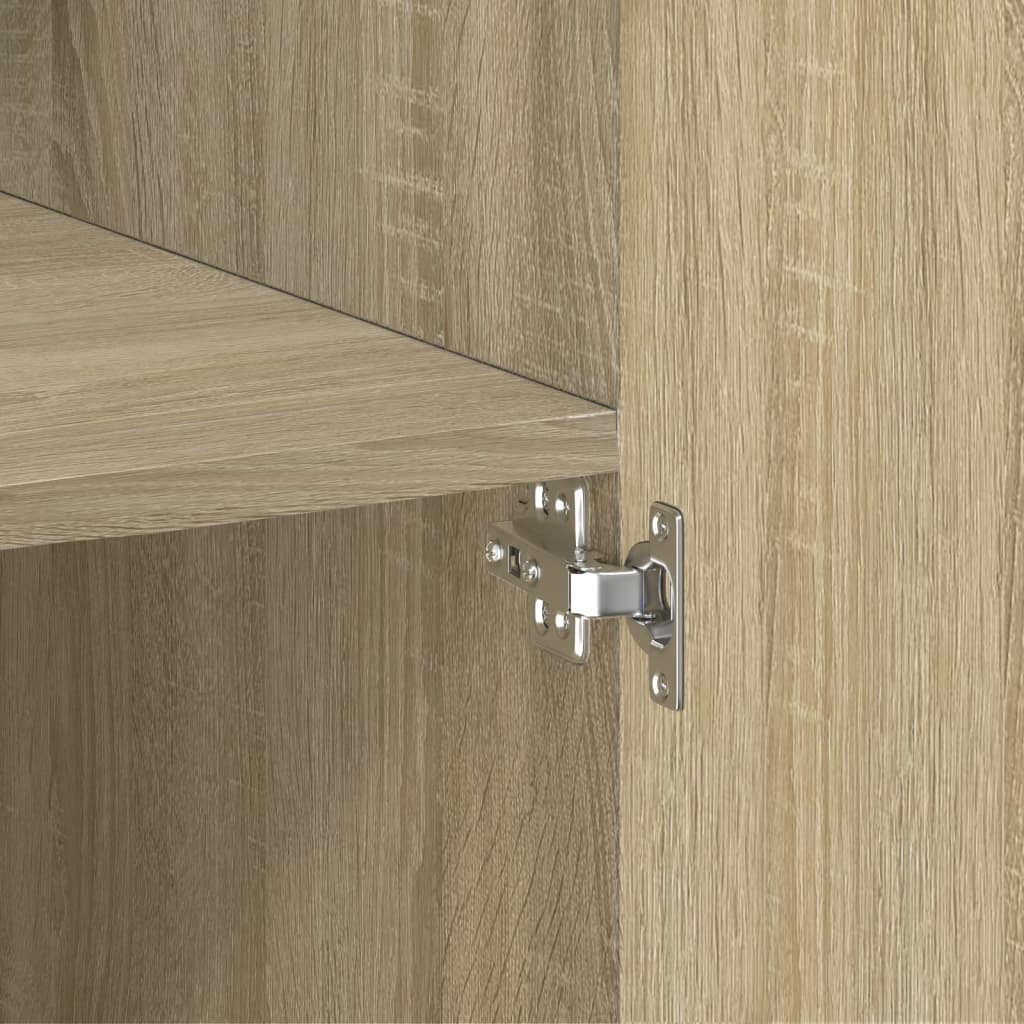 Highboard Sonoma-Eiche 70x42,5x185 cm Holzwerkstoff