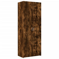 Thumbnail for Highboard Räuchereiche 70x42,5x185 cm Holzwerkstoff