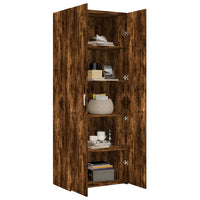 Thumbnail for Highboard Räuchereiche 70x42,5x185 cm Holzwerkstoff