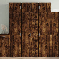 Thumbnail for Highboard Räuchereiche 70x42,5x185 cm Holzwerkstoff