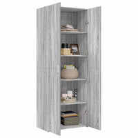 Thumbnail for Highboard Grau Sonoma 70x42,5x185 cm Holzwerkstoff