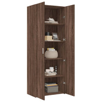 Thumbnail for Highboard Braun Eichen-Optik 70x42,5x185 cm Holzwerkstoff