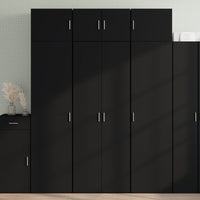 Thumbnail for Highboard Schwarz 70x42,5x185 cm Holzwerkstoff
