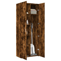 Thumbnail for Highboard Räuchereiche 70x42,5x185 cm Holzwerkstoff