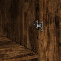 Thumbnail for Highboard Räuchereiche 70x42,5x185 cm Holzwerkstoff