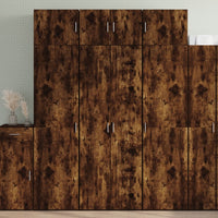 Thumbnail for Highboard Räuchereiche 70x42,5x185 cm Holzwerkstoff