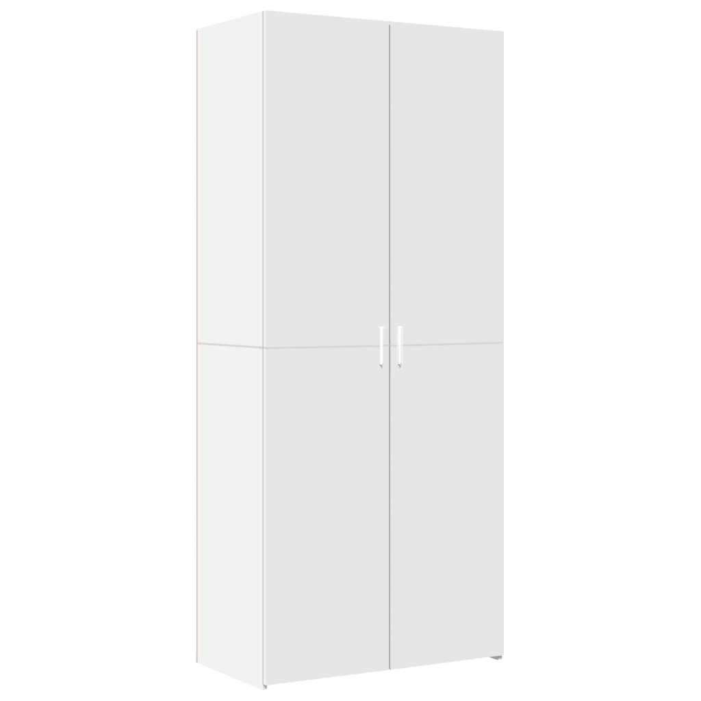 Highboard Weiß 80x42,5x185 cm Holzwerkstoff