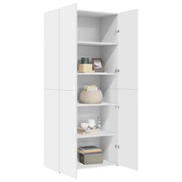Thumbnail for Highboard Weiß 80x42,5x185 cm Holzwerkstoff