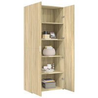 Thumbnail for Highboard Sonoma-Eiche 80x42,5x185 cm Holzwerkstoff