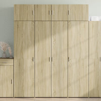 Thumbnail for Highboard Sonoma-Eiche 80x42,5x185 cm Holzwerkstoff