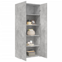 Thumbnail for Highboard Betongrau 80x42,5x185 cm Holzwerkstoff