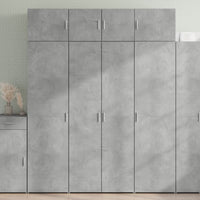 Thumbnail for Highboard Betongrau 80x42,5x185 cm Holzwerkstoff