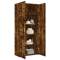 Thumbnail for Highboard Räuchereiche 80x42,5x185 cm Holzwerkstoff