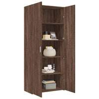 Thumbnail for Highboard Braun Eichen-Optik 80x42,5x185 cm Holzwerkstoff