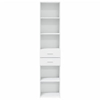 Thumbnail for Highboard Weiß 40x42,5x185 cm Holzwerkstoff