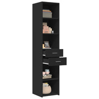 Thumbnail for Highboard Schwarz 40x42,5x185 cm Holzwerkstoff