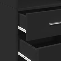 Thumbnail for Highboard Schwarz 40x42,5x185 cm Holzwerkstoff