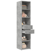 Thumbnail for Highboard Betongrau 40x42,5x185 cm Holzwerkstoff