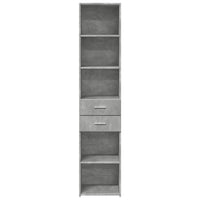 Thumbnail for Highboard Betongrau 40x42,5x185 cm Holzwerkstoff