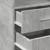 Thumbnail for Highboard Betongrau 40x42,5x185 cm Holzwerkstoff