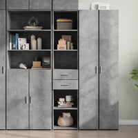 Thumbnail for Highboard Betongrau 40x42,5x185 cm Holzwerkstoff