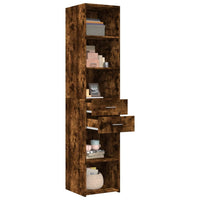 Thumbnail for Highboard Räuchereiche 40x42,5x185 cm Holzwerkstoff