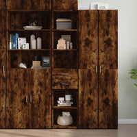 Thumbnail for Highboard Räuchereiche 40x42,5x185 cm Holzwerkstoff