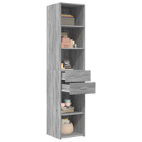 Thumbnail for Highboard Grau Sonoma 40x42,5x185 cm Holzwerkstoff