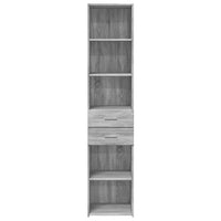 Thumbnail for Highboard Grau Sonoma 40x42,5x185 cm Holzwerkstoff