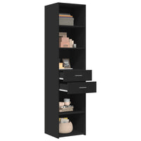 Thumbnail for Highboard Schwarz 45x42,5x185 cm Holzwerkstoff