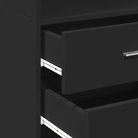 Thumbnail for Highboard Schwarz 45x42,5x185 cm Holzwerkstoff