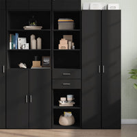 Thumbnail for Highboard Schwarz 45x42,5x185 cm Holzwerkstoff