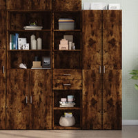 Thumbnail for Highboard Räuchereiche 45x42,5x185 cm Holzwerkstoff