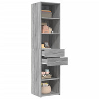 Thumbnail for Highboard Grau Sonoma 45x42,5x185 cm Holzwerkstoff